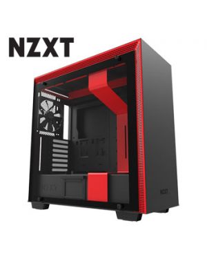 NZXT  H700 - Matte Black + Red