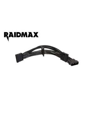 RAIDMAX 4-Pin Molex to 3 x SATA Connector RC-004 Black